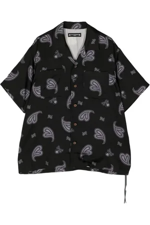 MASTERMIND Hemd aus Seide mit Paisley-Print