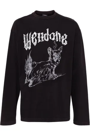 We11 Done T-Shirt mit Bleach-Effekt