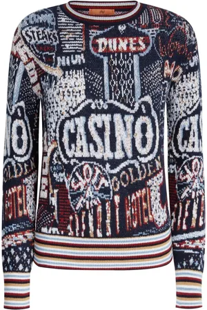 Missoni Gestrickter Pullover mit grafischem Print