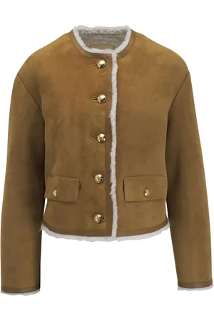 NILI LOTAN Jacke mit Wildlederfutter