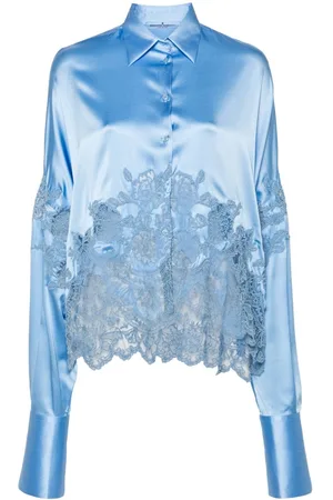 ERMANNO SCERVINO Top mit Spitzeneinsatz