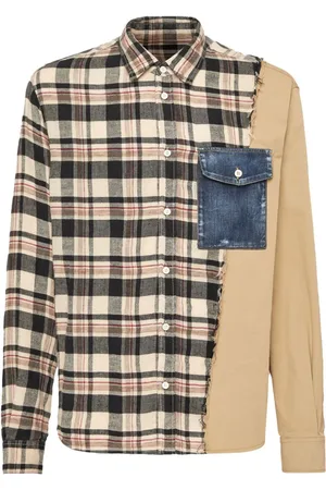 Dsquared2 Kariertes Patchwork-Hemd
