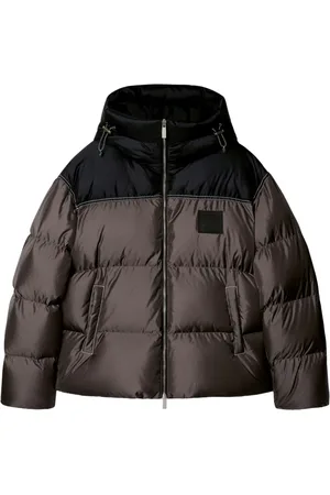 OFF-WHITE Gefütterte Jacke mit Logo-Patch