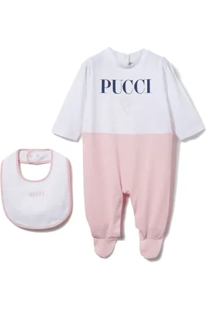 PUCCI Junior Strampler-Set mit Logo-Print
