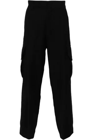 Giorgio Armani Cargohose in Knitteroptik mit Falten