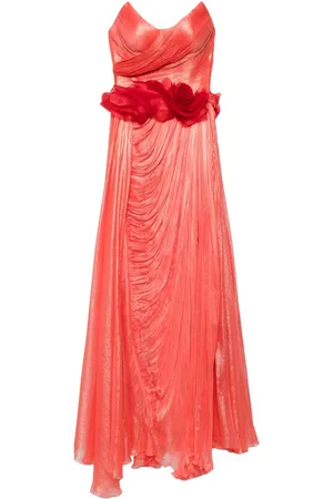 IRIS SERBAN Plissiertes Anastasia Maxikleid