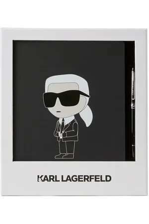 Karl Lagerfeld Ikon Set aus Notizbuch und Stift