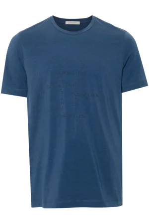 corneliani T-Shirt mit Logo-Applikation