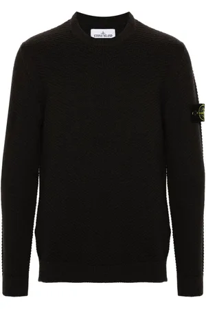 Stone Island Pullover mit Kompass-Patch