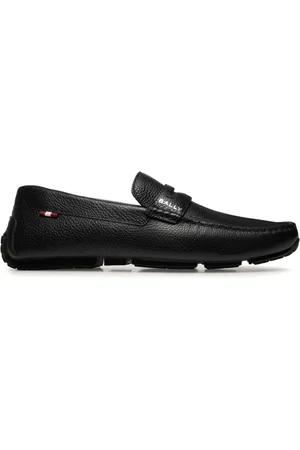 Bally Pilot Driver Loafer aus strukturiertem Leder