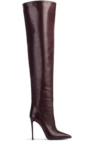 LE SILLA Eva Overknee-Stiefel aus Leder 120mm