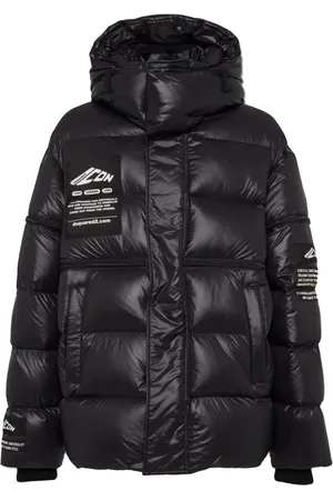 Dsquared2 Gefütterte Jacke mit Logo-Patch