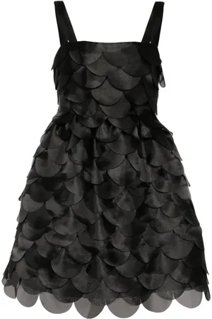 Cynthia Rowley Organza-Minikleid mit Wellensaum