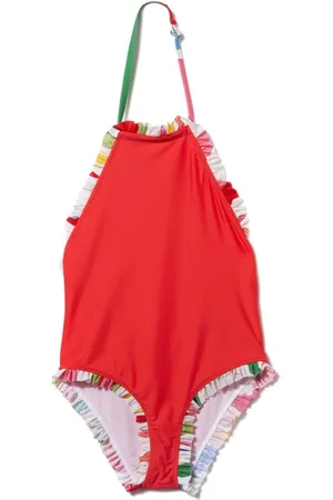 PUCCI Junior Badeanzug mit Rüschenbesatz