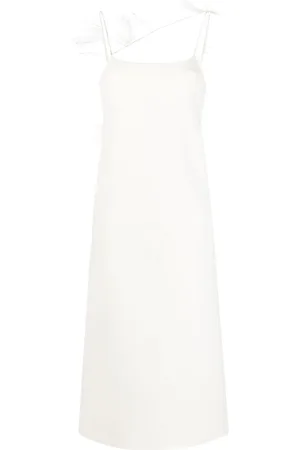 Jil Sander Kleid mit Federn