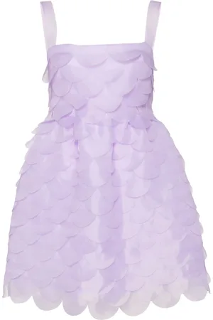 Cynthia Rowley Organza-Minikleid mit Wellensaum