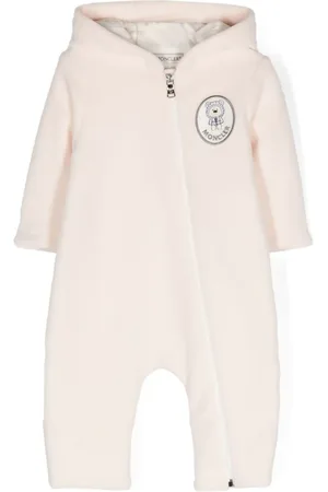Moncler Strampler mit Logo-Stickerei