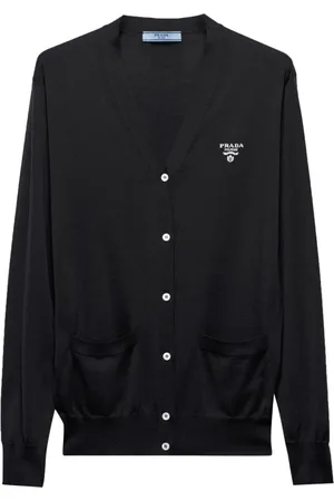 Prada Jacquard-Cardigan mit Logo