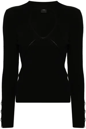 Pinko Gerippter Strickpullover