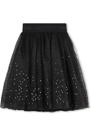 Karl Lagerfeld Organza-Rock mit Pailletten