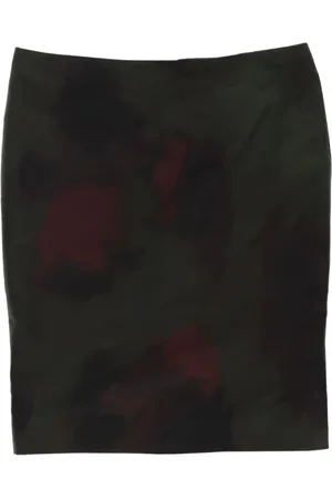 Hermès 2010s gemusterter Seidenrock