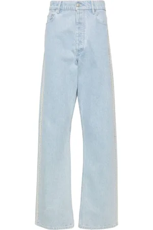 Nanushka Straight-Leg-Jeans mit gehäkeltem Detail