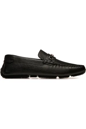 Bally Pilot Driver Ebano Loafer aus strukturiertem Leder