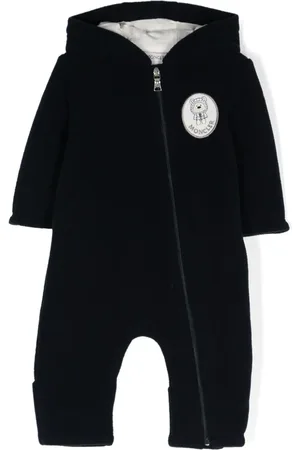 Moncler Strampler mit Logo-Applikation