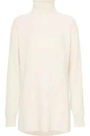 Jil Sander Gerippter Pullover mit Stehkragen