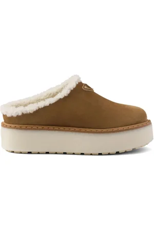 Prada Mules mit Emaille-Logo 50mm