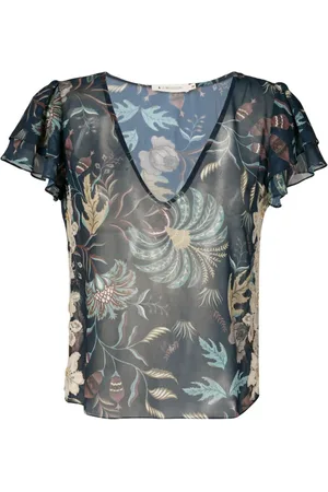 Lethicia Bronstein Bluse mit Blumenmuster