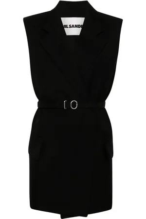 Jil Sander Ärmelloser Wollmantel