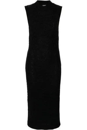 Dondup Midikleid mit Logo-Schild