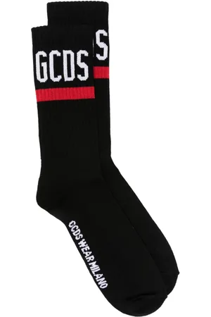 GCDS Socken mit Logo-Intarsie