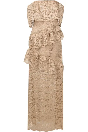 Lethicia Bronstein Maxikleid aus Blumenspitze