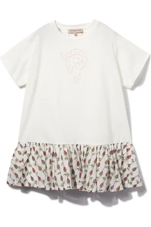 PUCCI Junior Kurzärmeliges Kleid mit Fischemblem