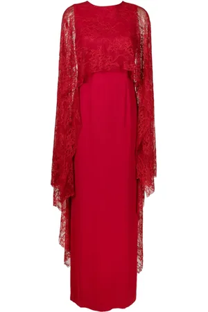 Lethicia Bronstein Maxikleid mit Spitzeneinsätzen