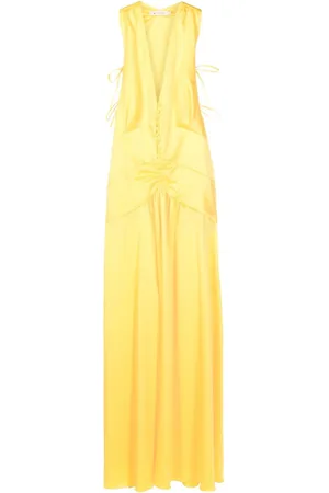 Lethicia Bronstein Teres Maxikleid mit V-Ausschnitt