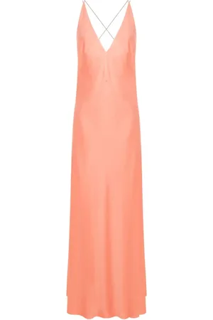 Lethicia Bronstein Rückenfreie Robe mit Satin-Finish