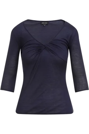 Giorgio Armani Gerafftes Oberteil