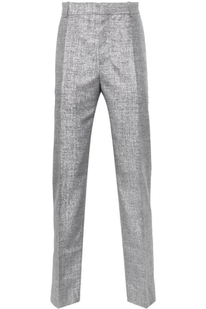 Alexander McQueen Hose im Metallic-Look