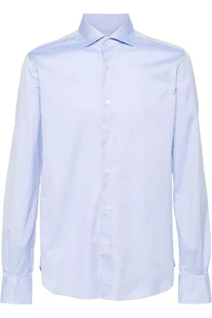 Glanshirt Oxford-Hemd aus Baumwolle