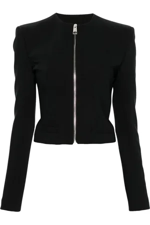 The Attico Cropped-Jacke mit Reißverschluss