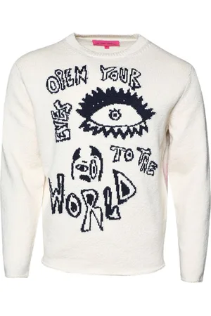 THE ELDER STATESMAN Pullover in grafischem Intarsienstrick