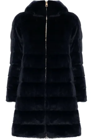 HERNO Mantel aus Faux Fur