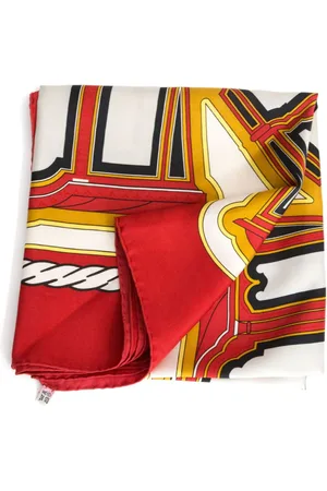 Hermès 1980s Les Berlines Schal aus Seide