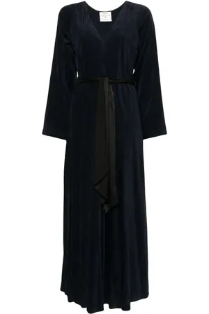 FORTE FORTE Sash Maxikleid aus Samt