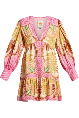 Farm Rio Sand Palm Minikleid