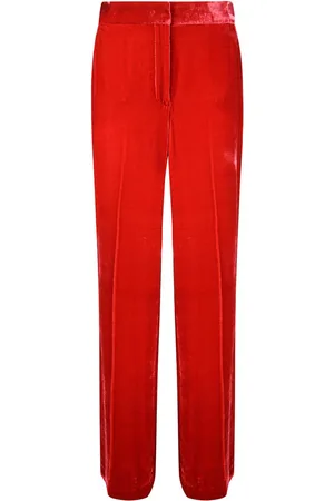 P.A.R.O.S.H. Gerade Hose in Samtoptik