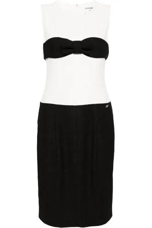 CHANEL 2009 Kleid in Colour-Block-Optik